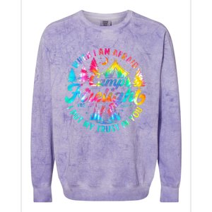 Camp Firelight Vacation Bible School Vbs 2024 Christian Camp Colorblast Crewneck Sweatshirt