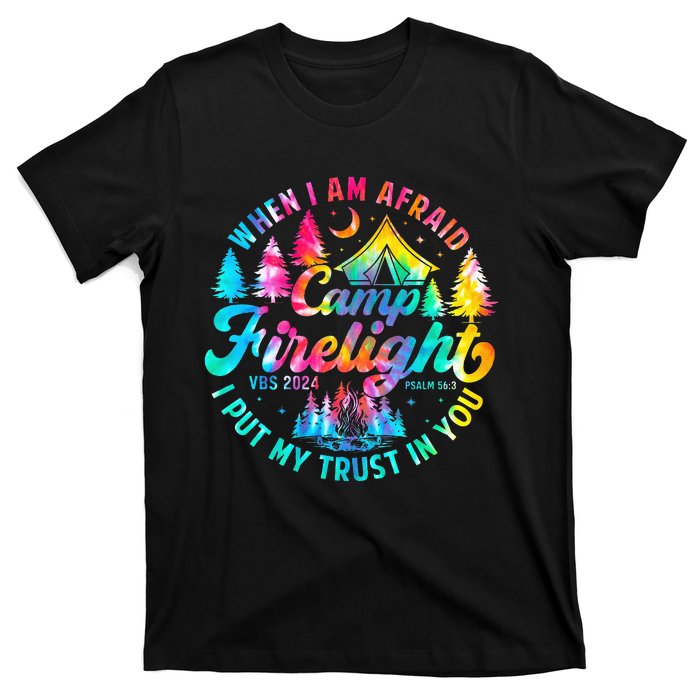 Camp Firelight Vacation Bible School Vbs 2024 Christian Camp T-Shirt