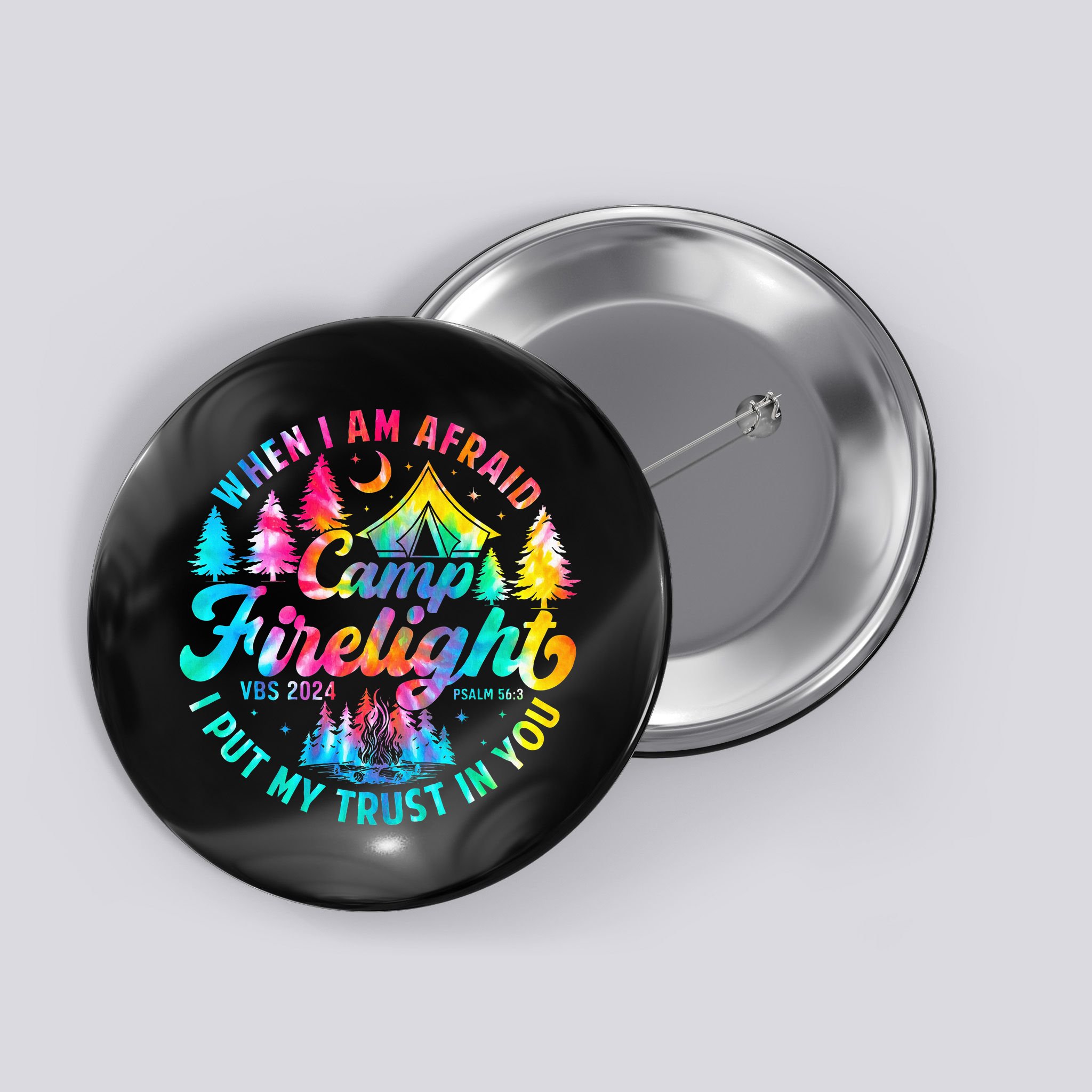 Camp Firelight Vacation Bible School Vbs 2024 Christian Camp Button