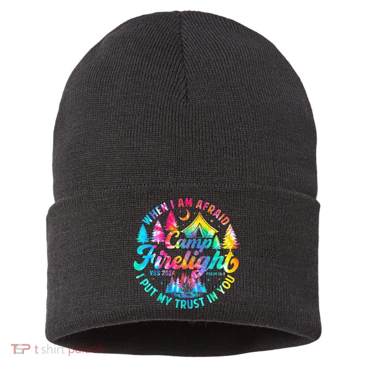 Camp Firelight Vacation Bible School Vbs 2024 Christian Camp Sustainable Knit Beanie