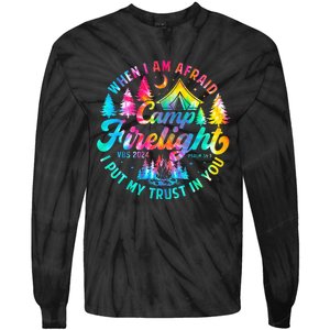 Camp Firelight Vacation Bible School Vbs 2024 Christian Camp Tie-Dye Long Sleeve Shirt