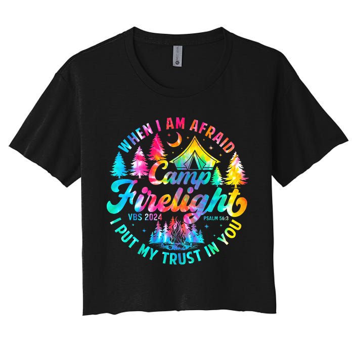 Camp Firelight Vacation Bible School Vbs 2024 Christian Camp Crop Top