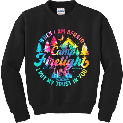 Camp Firelight Vacation Bible School Vbs 2024 Christian Camp Kids Sweatshirt