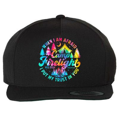 Camp Firelight Vacation Bible School Vbs 2024 Christian Camp Wool Snapback Cap