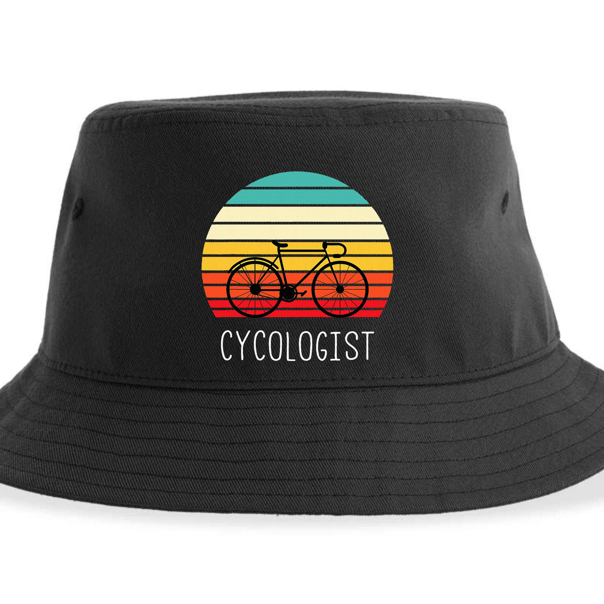 Cycologist Funny Vintage Cycling & Cyclist Sustainable Bucket Hat