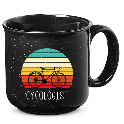 Cycologist Funny Vintage Cycling & Cyclist 15oz Campfire Ceramic Mug