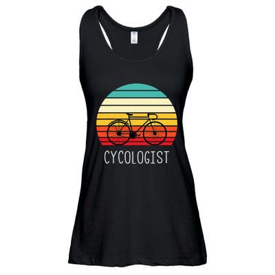 Cycologist Funny Vintage Cycling & Cyclist Ladies Essential Flowy Tank