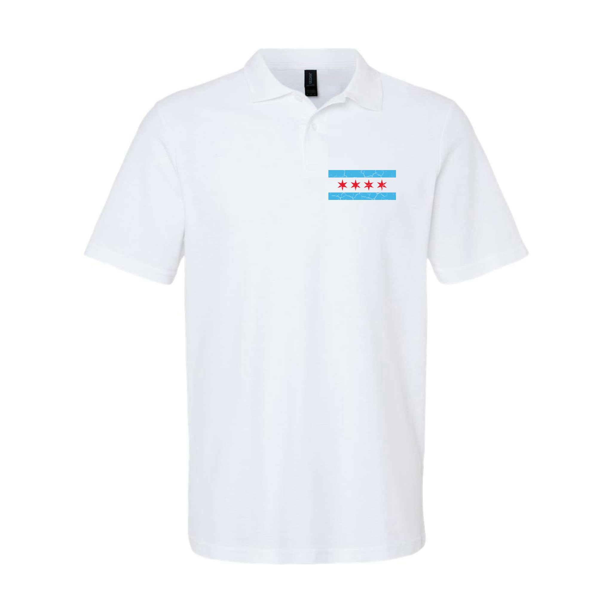 Chicago Flag Vintage Polo