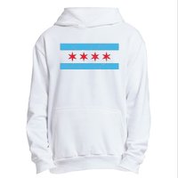 Chicago Flag Vintage Urban Pullover Hoodie