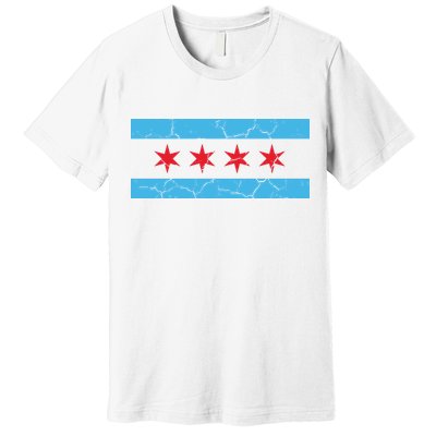 Chicago Flag Vintage Premium T-Shirt