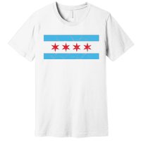 Chicago Flag Vintage Premium T-Shirt