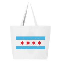 Chicago Flag Vintage 25L Jumbo Tote