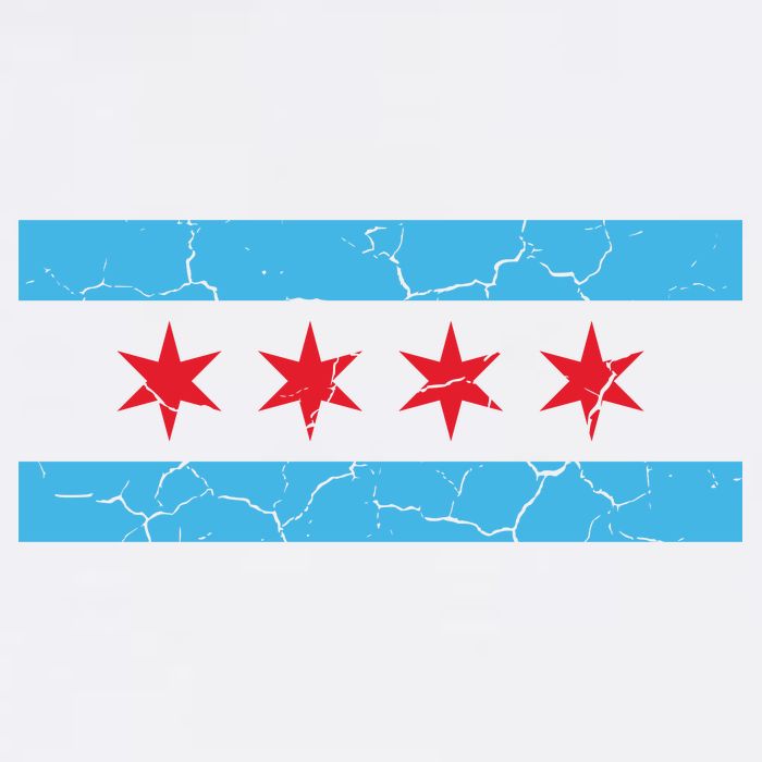 Chicago Flag Vintage Womens Tank Top