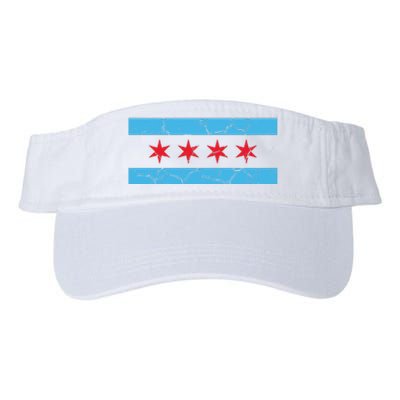 Chicago Flag Vintage Valucap Bio-Washed Visor