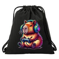 Capybara Funny Video Games Capybara Drawstring Bag