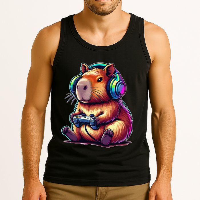 Capybara Funny Video Games Capybara Tank Top