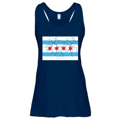 Chicago Flag Vintage Ladies Essential Flowy Tank