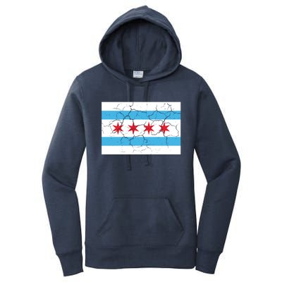 Chicago Flag Vintage Women's Pullover Hoodie