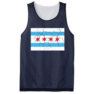 Chicago Flag Vintage Mesh Reversible Basketball Jersey Tank