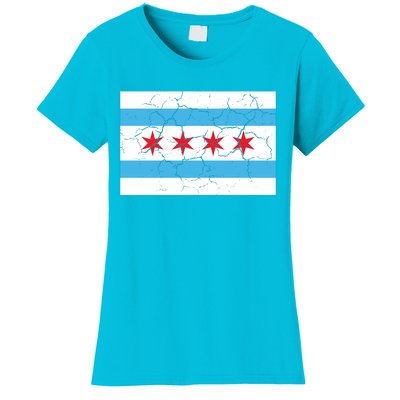 Chicago Flag Vintage Women's T-Shirt