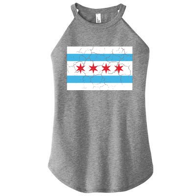 Chicago Flag Vintage Women's Perfect Tri Rocker Tank