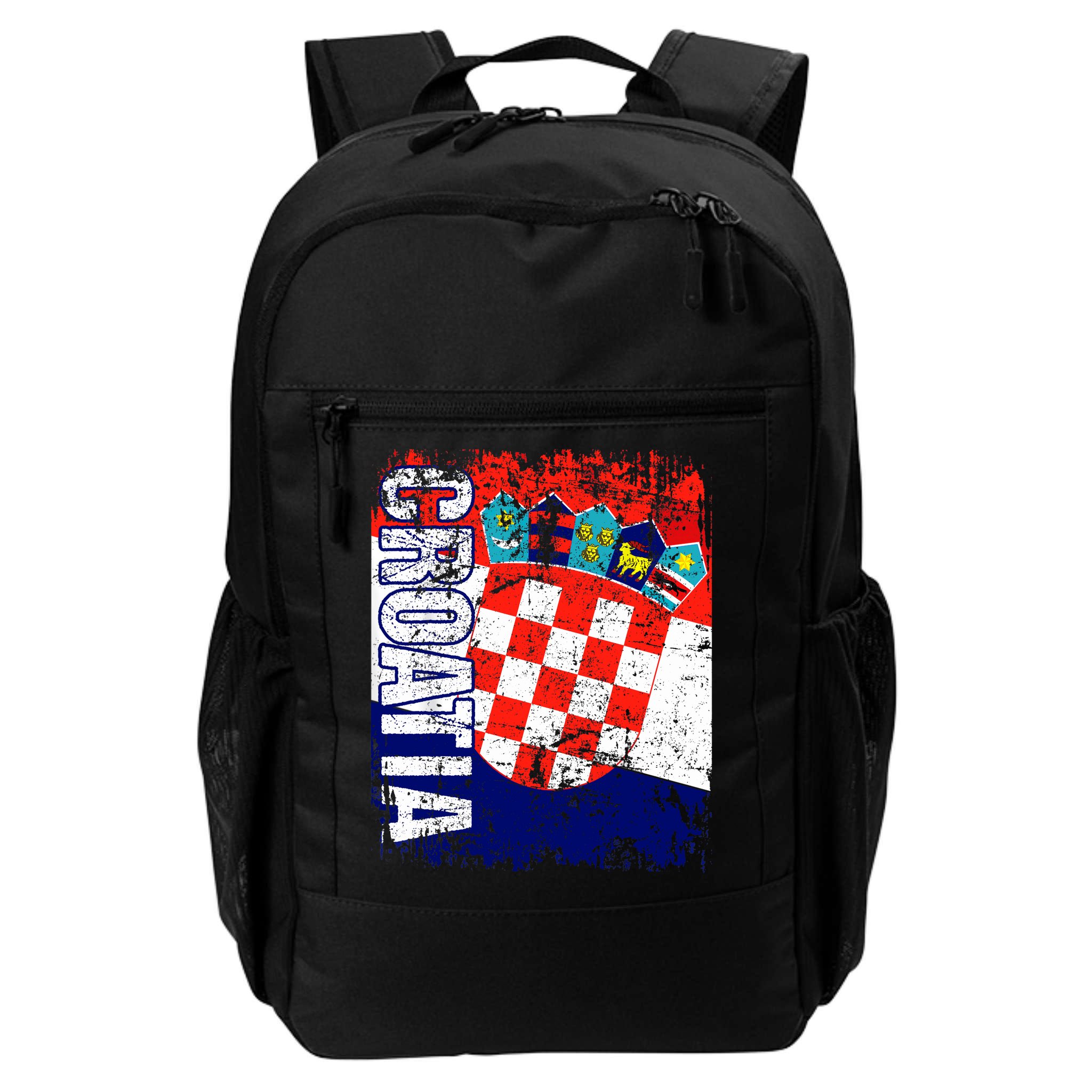 CROATIA Flag Vintage Distressed CROATIA Backpack