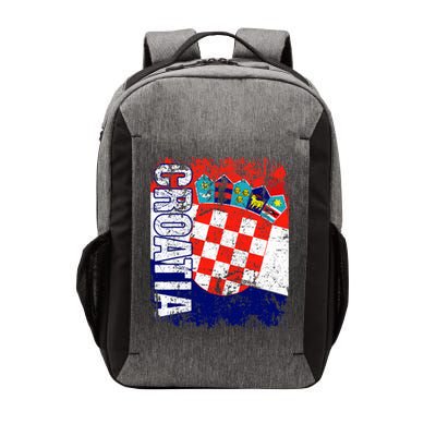 CROATIA Flag Vintage Distressed CROATIA Vector Backpack