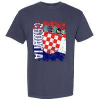 CROATIA Flag Vintage Distressed CROATIA Garment-Dyed Heavyweight T-Shirt