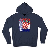 CROATIA Flag Vintage Distressed CROATIA Hoodie