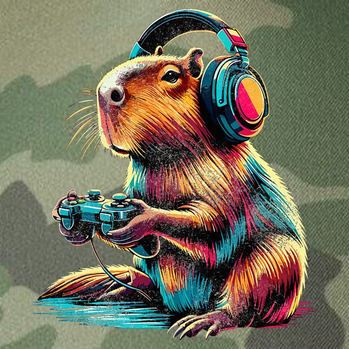 Capybara Funny Video Games Capybara Legacy Tie Dye Trucker Hat