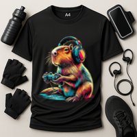 Capybara Funny Video Games Capybara Performance Shirt