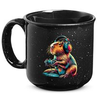 Capybara Funny Video Games Capybara 15oz Campfire Ceramic Mug