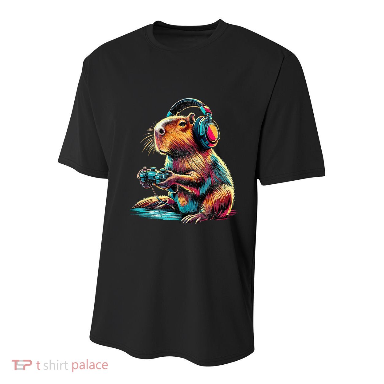 Capybara Funny Video Games Capybara Youth Performance Sprint T-Shirt