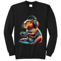 Capybara Funny Video Games Capybara Tall Sweatshirt