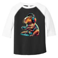 Capybara Funny Video Games Capybara Toddler Fine Jersey T-Shirt