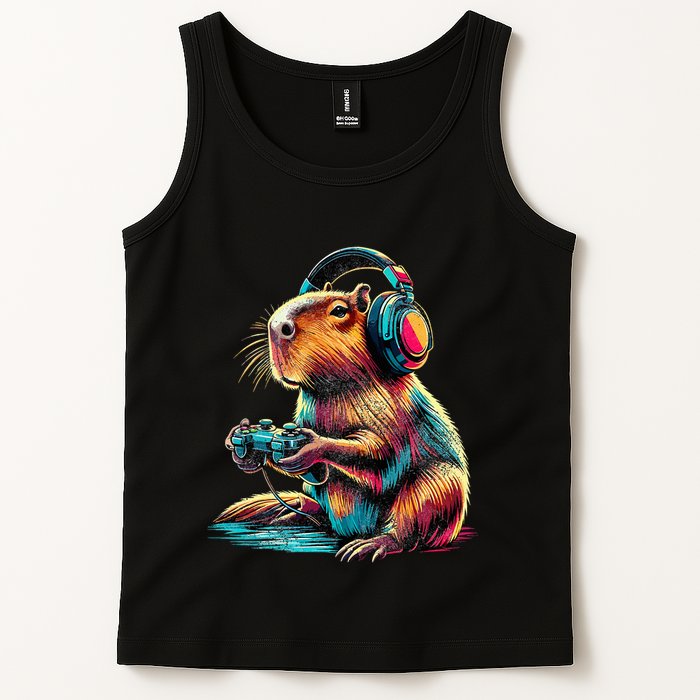 Capybara Funny Video Games Capybara Tank Top