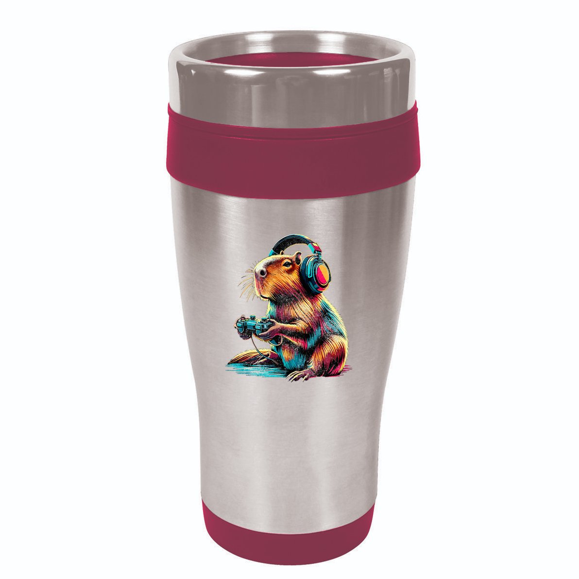 Capybara Funny Video Games Capybara 16oz Travel Tumbler