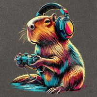Capybara Funny Video Games Capybara Cotton Canvas Backpack
