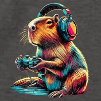 Capybara Funny Video Games Capybara Vector Backpack