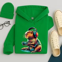 Capybara Funny Video Games Capybara Hoodie