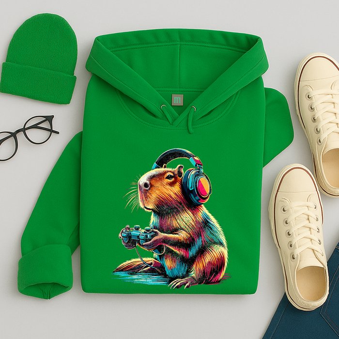 Capybara Funny Video Games Capybara Hoodie