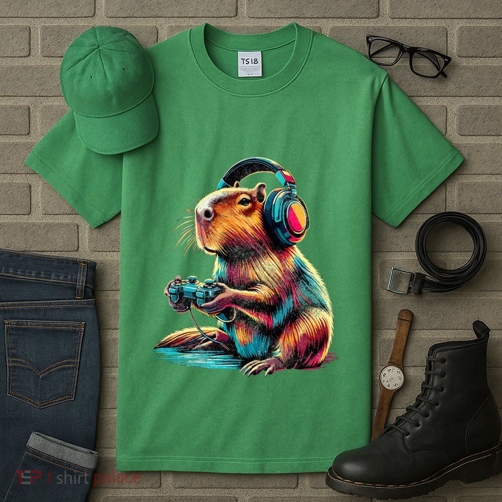 Capybara Funny Video Games Capybara Tall T-Shirt