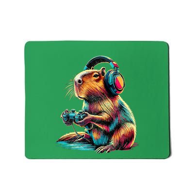 Capybara Funny Video Games Capybara Mousepad