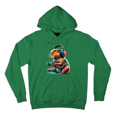 Capybara Funny Video Games Capybara Tall Hoodie