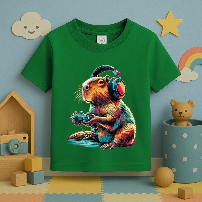 Capybara Funny Video Games Capybara Toddler T-Shirt