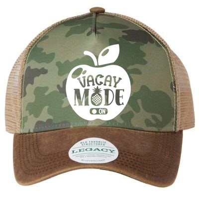 Cute Funny Vacay Mode On Summer Family Vacation Gift Legacy Tie Dye Trucker Hat