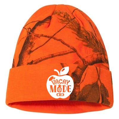 Cute Funny Vacay Mode On Summer Family Vacation Gift Kati Licensed 12" Camo Beanie