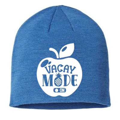 Cute Funny Vacay Mode On Summer Family Vacation Gift Sustainable Beanie