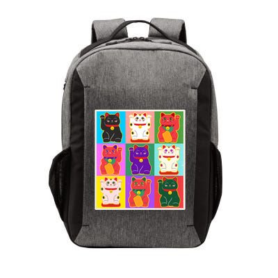 Cool Funny Vintage Japanese Lucky Cat Maneki Neko Pop Art Vector Backpack