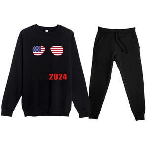 Convicted Felon Voting 2024 Graphic Premium Crewneck Sweatsuit Set